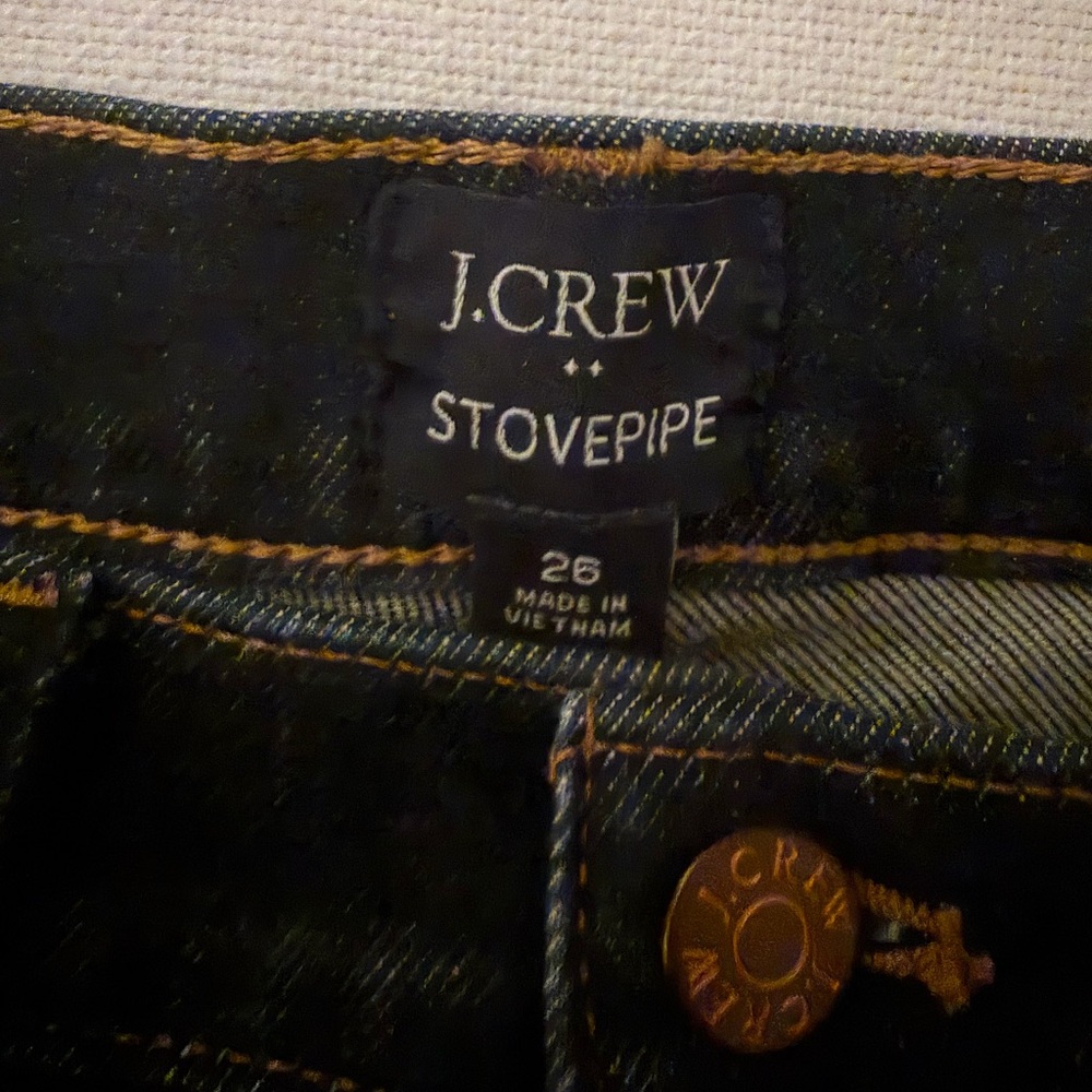 Set of 3 pairs of J Crew Stovepipe denim jeans, size 26 - Picture 5 of 7